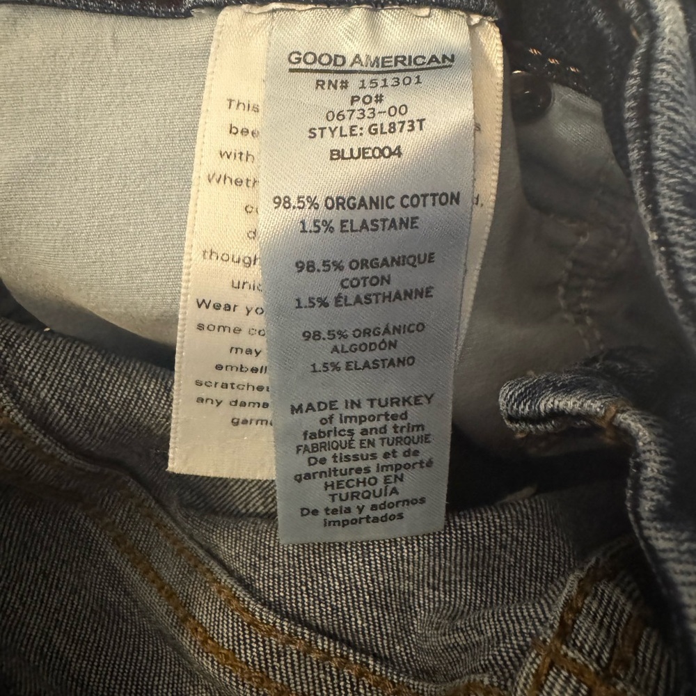 Good American Dark Wash Skinny Jeans - Picture 3 of 4